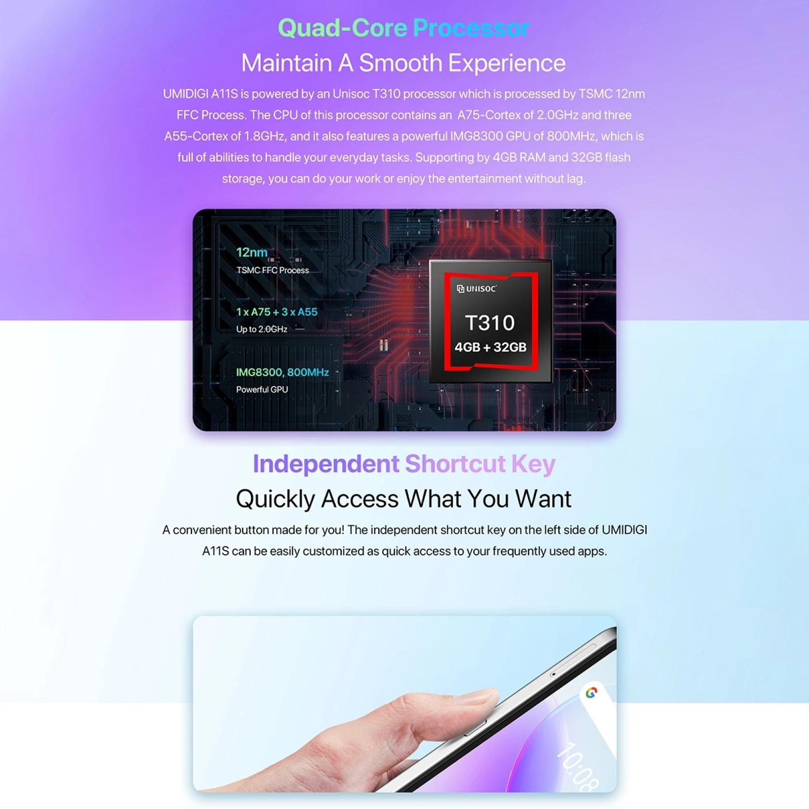 umidigi a11s global version smartphone 6 53 hd 4gb 32gb ums312 t310 android 11 mobile 16mp triple camera 5150mah cellphone free global shipping