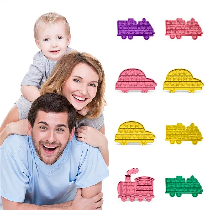 

Hot Push Car Bubble Fidget Toys Adult Stress Simple Dimple Relief Toy for Antistress Soft Squishy Gift Anti StressPush Kids toy