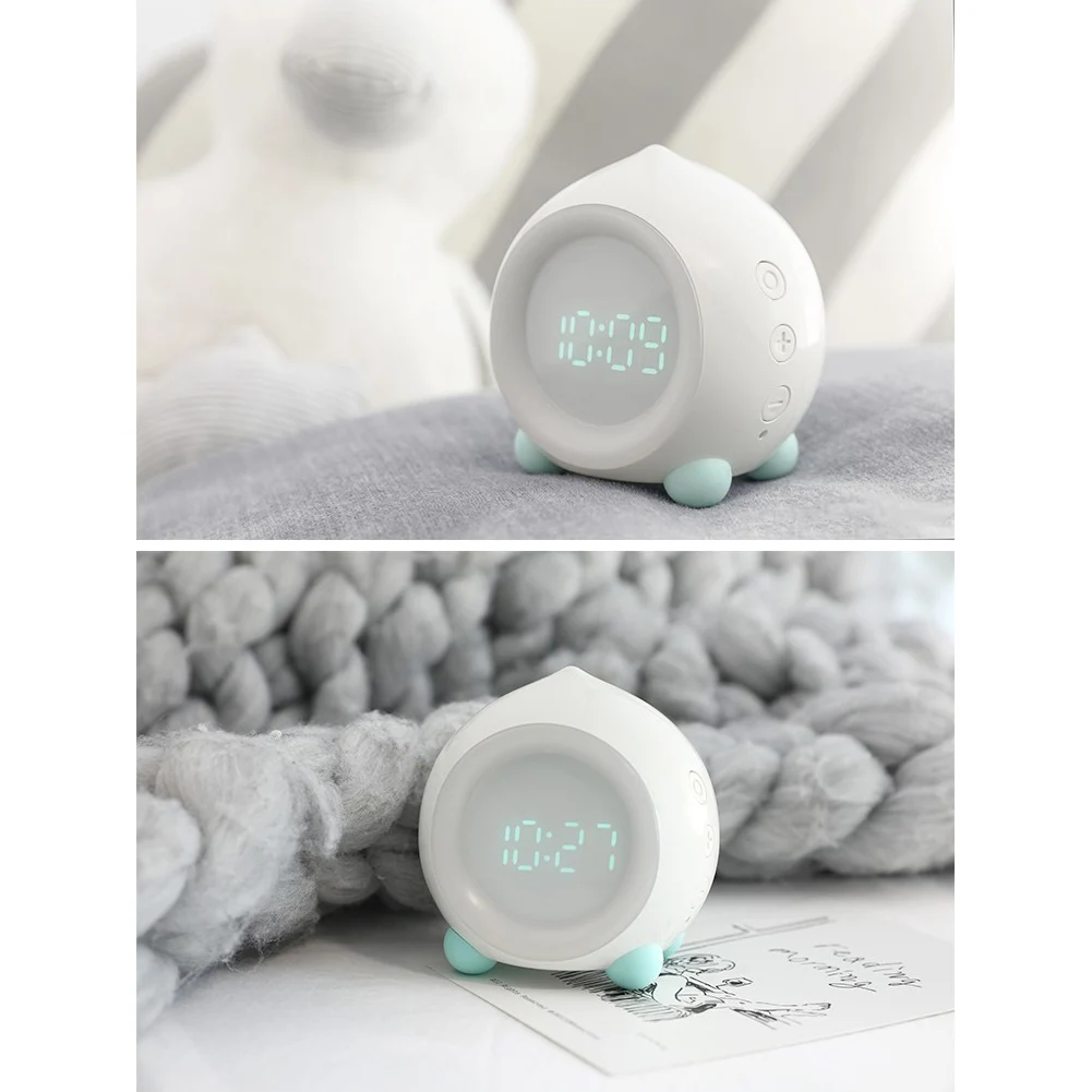

7 Colors Changing Wireless Bluetooth Speakers LED Digital Alarm Clock Student Wake Up Digital Clock for Kids students