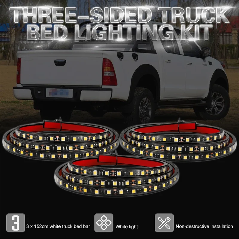 3 шт. 60 &quotсветильник вая лента для грузовика Белая светодиодная лампа задний