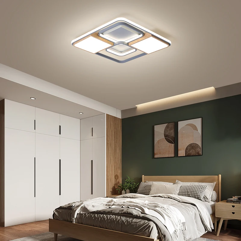 Квадратный потолочный светильник для гостиной спальни кабинета в скандинавском