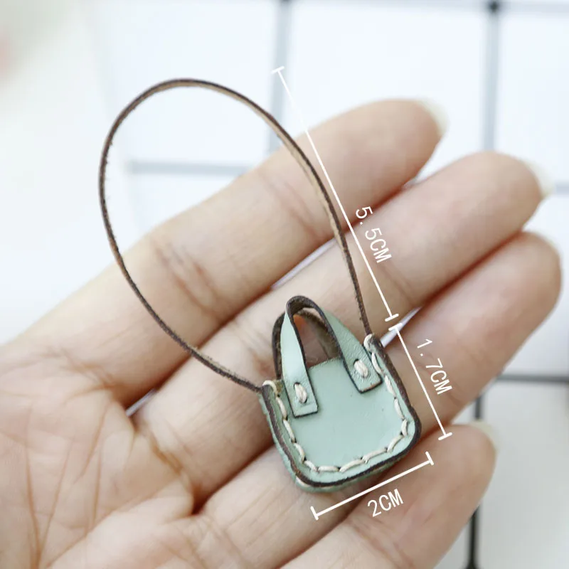 Ob11 Маленькая кожаная сумка через плечо сумка Молли малыш круглая сестра голова ГСК простая кукольная сумка