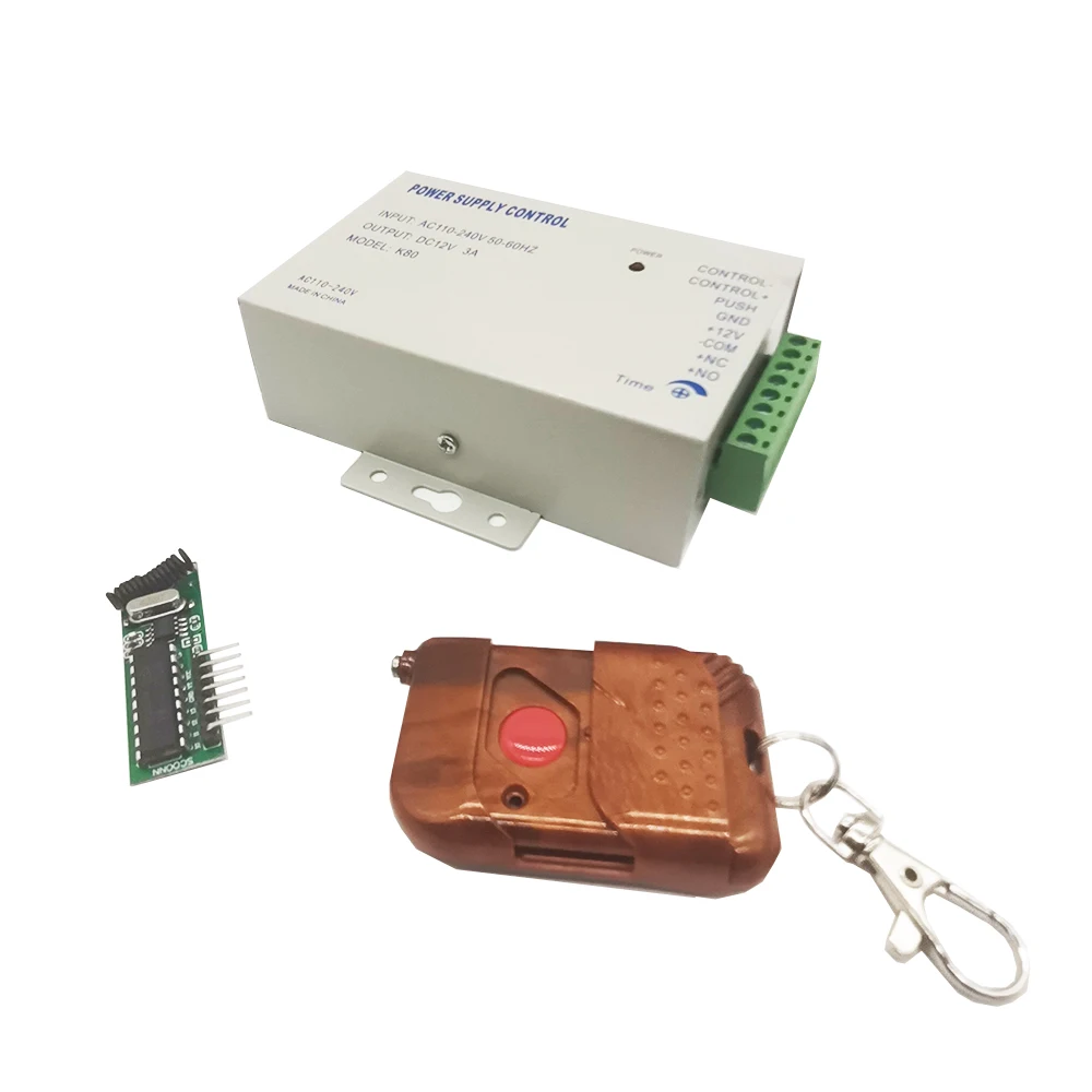 AC110-240V DC12V3A Система контроля доступа переключатель Питание с Беспроводной пульт