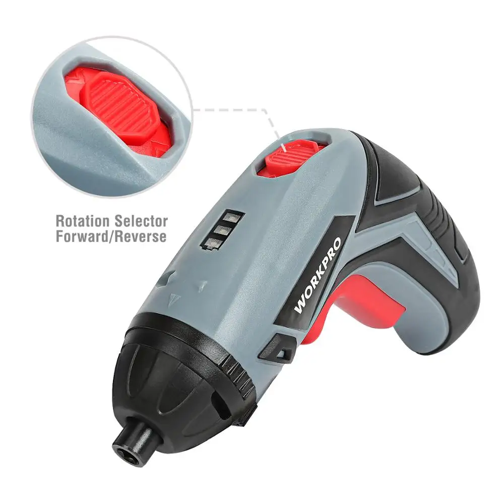 WORKPRO 3,6 V USB Беспроводная электрическая отвертка Бытовая перезаряжаемая литий-ионная отвертка