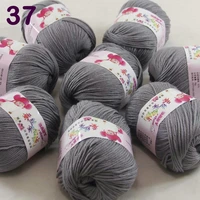 color optional 8 ballsx50g cashmere silk velvet children hand kintting yarn mom gray 18 37