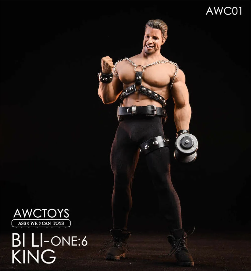 Коллекция 1/6 года AWCTOYS AWC01 Bi Li King Head Sculpt и комплект одежды подходит для M35 Muscler кукла