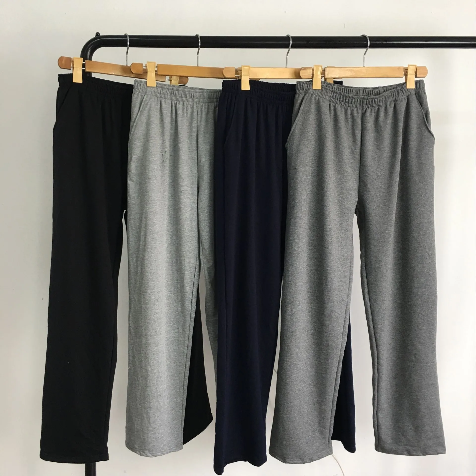 4 шт. мужские спортивные штаны для бега однотонные прямые занятий йогой фитнесом