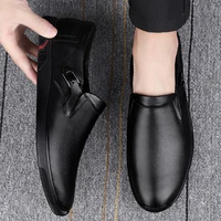 fashion mens casual shoes genuine leather slip on loafers man luxury high quality dress shoe male flats driving shoes for men