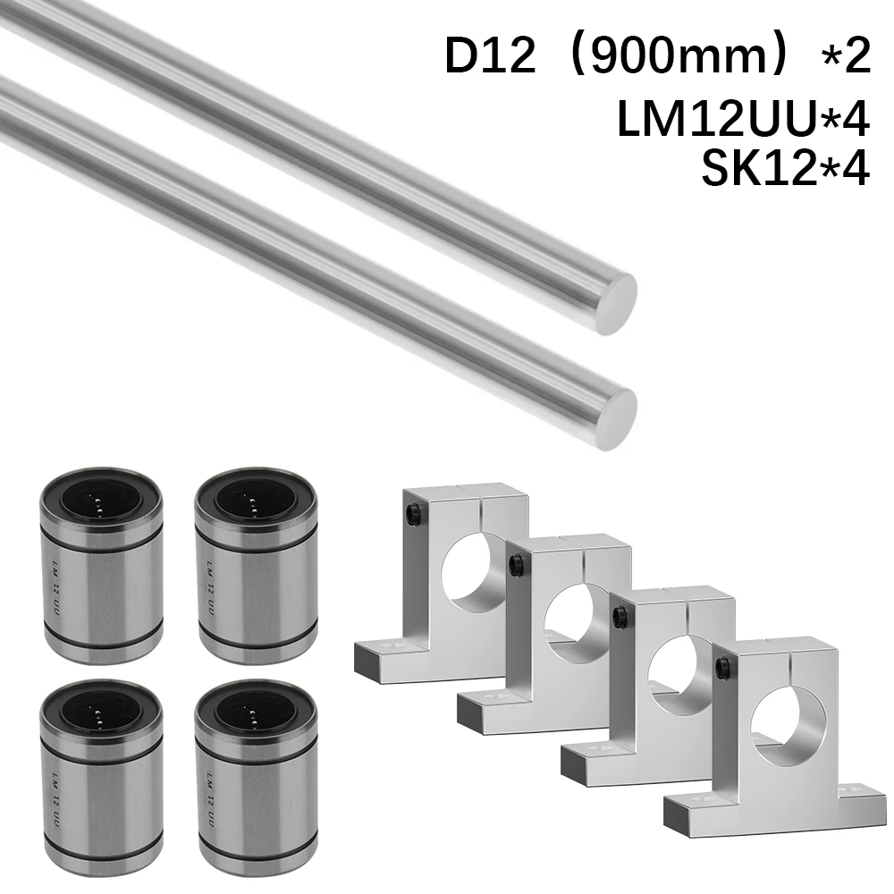 

3D Printer Accessories Straight Rod Cylindrical Guide Rod Optical Shaft Guide Rod Piston Rod Chrome Plated Shaft