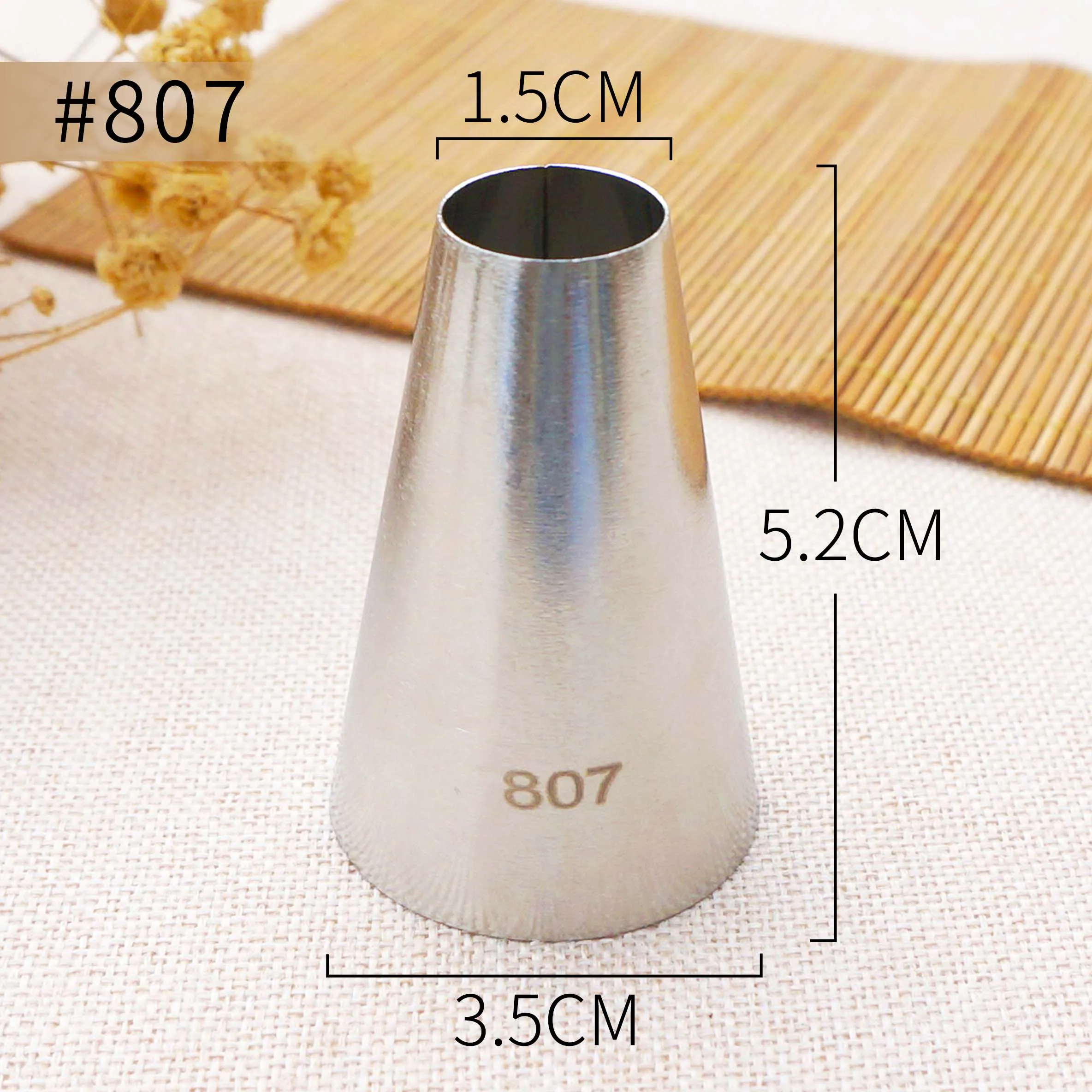 #807 круглые Кондитерские насадки для крема торта украшение из нержавеющей стали