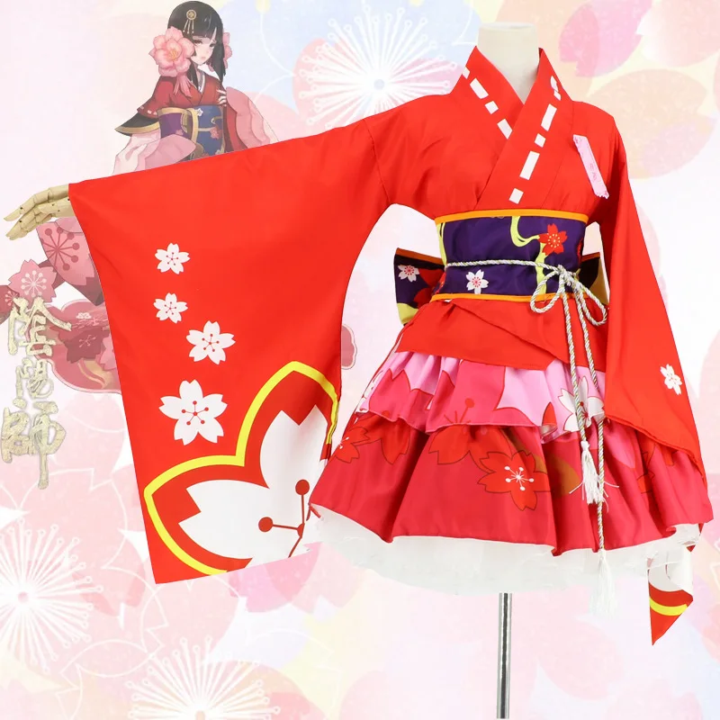 

Kimono Cosplay Sakura Demon Onmyoji SR-style God Cherry Demon Cosplay Costume Halloween Costumes