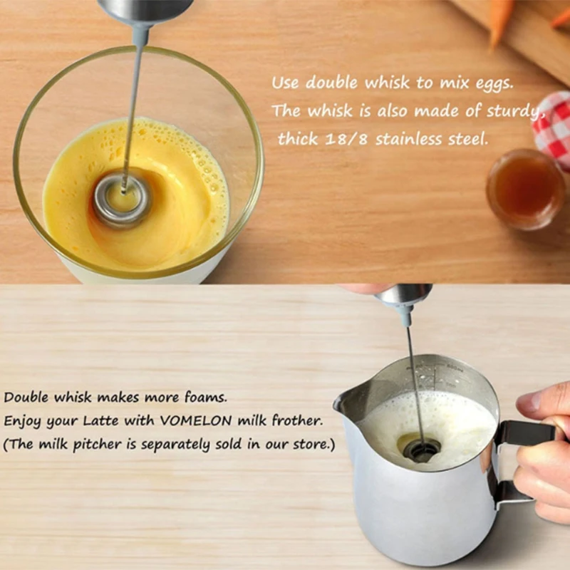 

Milk Frother Handheld Electric Travel Coffee FrotherCoffee Frother For Milk Foams Lat / Cappuccino Frother Mixer For Drinking