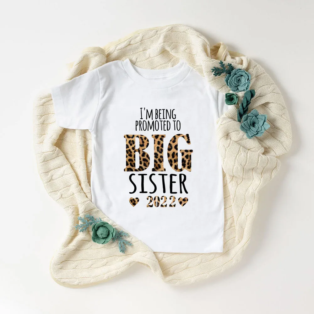 Camiseta de verano a la moda para ni&ntilde;os, camisa blanca de manga corta, Tops con estampado de letras, 2022-4