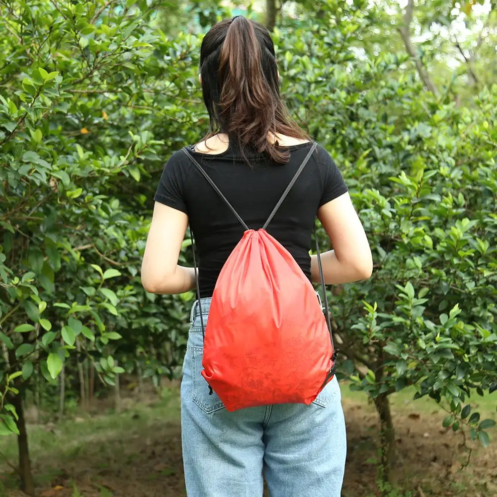 Рюкзаки на шнурке для спорта открытом воздухе водонепроницаемый рюкзак хранения