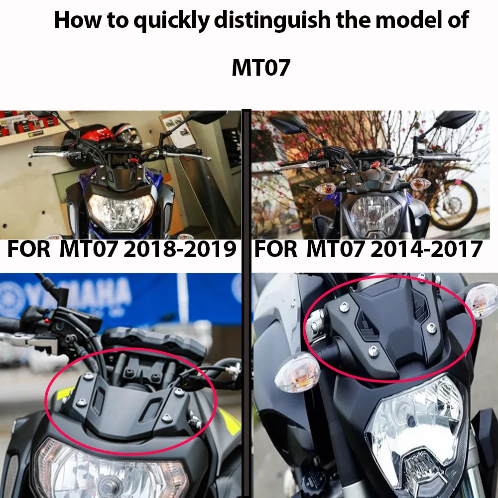 KEMiMOTO лобовое стекло для YAMAHA MT 07 MT07 MT-07 FZ-07 FZ07 Аксессуары для мотоциклов Parebrise
