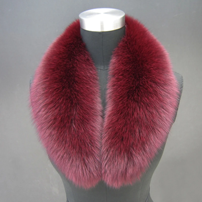 Женский шарф из натурального Лисьего меха зимний теплый с воротником 100% модные