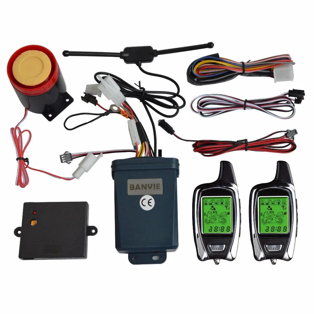 

Система сигнализации BANVIE 2-сторонняя для мотоциклов с дистанционным запуском двигателя, мониторинг состояния мотоцикла в режиме реального ...