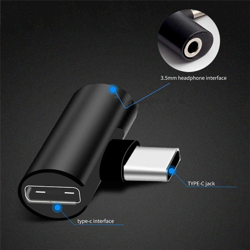 2In1 Кабель с разъемом Usb типа C и 3 5 мм разъем для наушников зарядное устройство