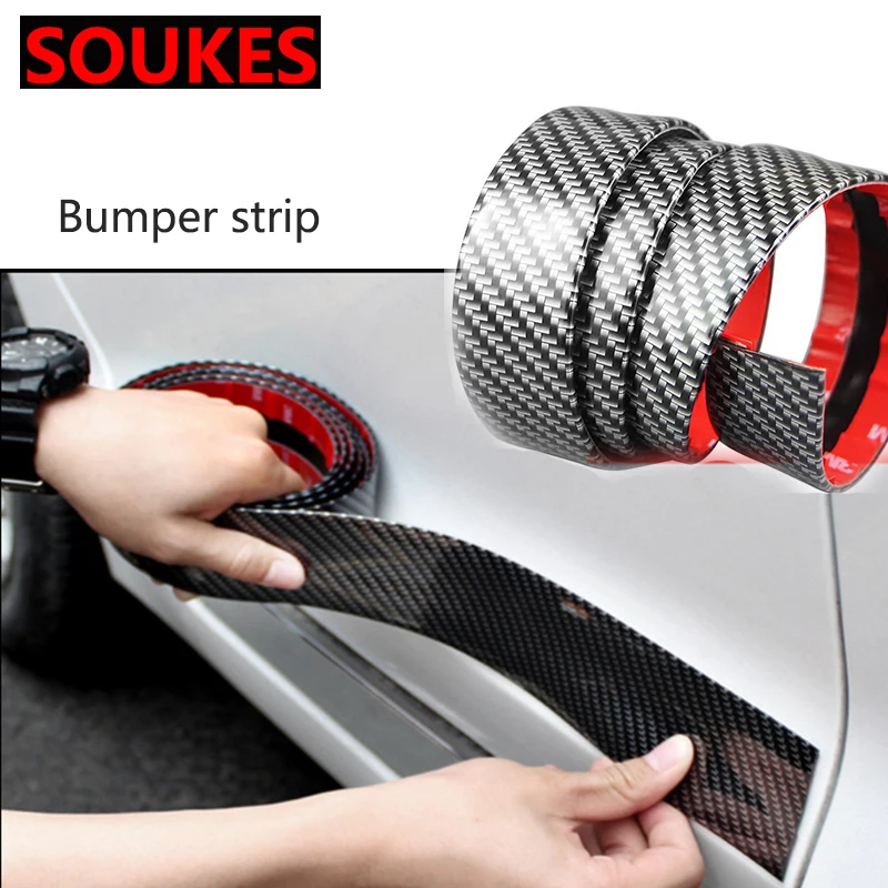 Резиновая Карбон порога багажника заднего бампера протектор Стикеры для Hyundai i30