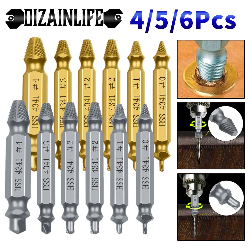 Поврежденный винт сверло для извлечения набор инструментов легко вынуть