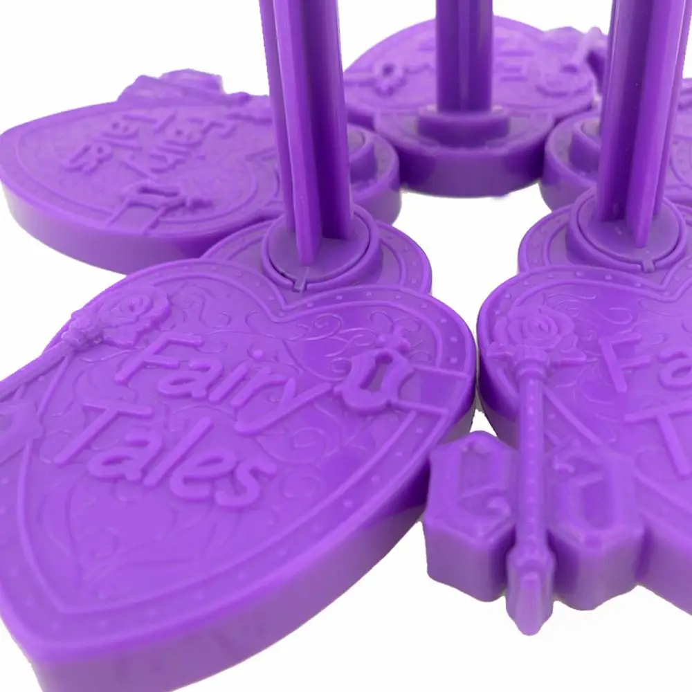 5 Pcs/Lot Plastic Purple Doll Stand Cute Figure Display Holder Toy Model Prop Up Accessories for Monster High Kids | Игрушки и хобби