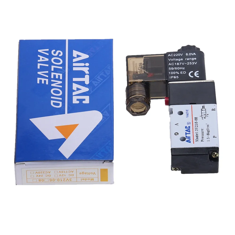 Пневматические фитинги 3 Way 2 позиции по направлению воздуха Управление