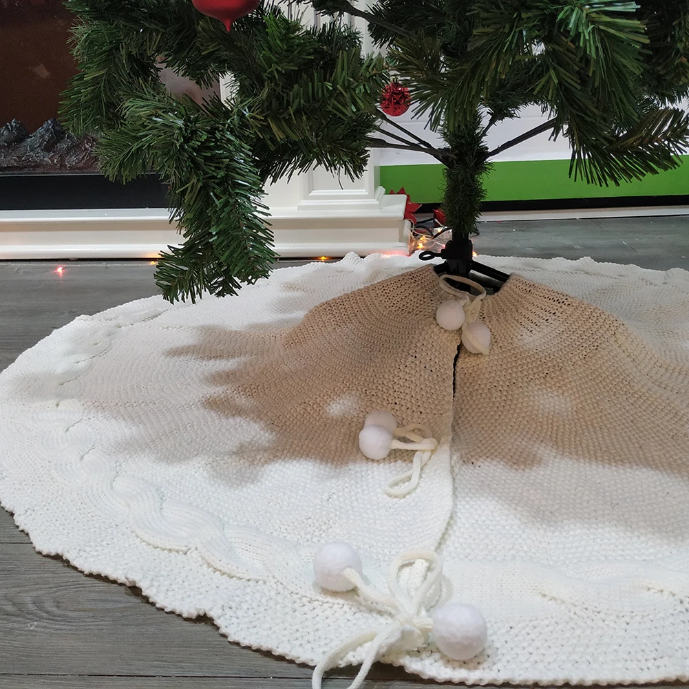120 см Снежинка печать Рождественская елка юбка добавить праздничную атмосферу