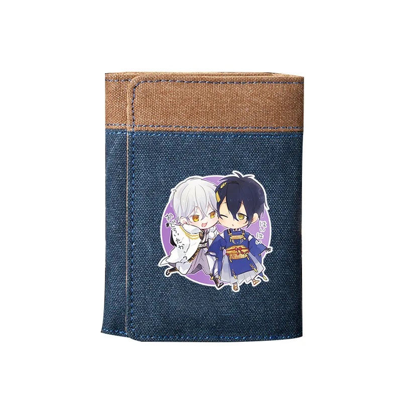 Аниме Touken Ranbu Online Короткий Повседневный холщовый кошелек с рисунком из
