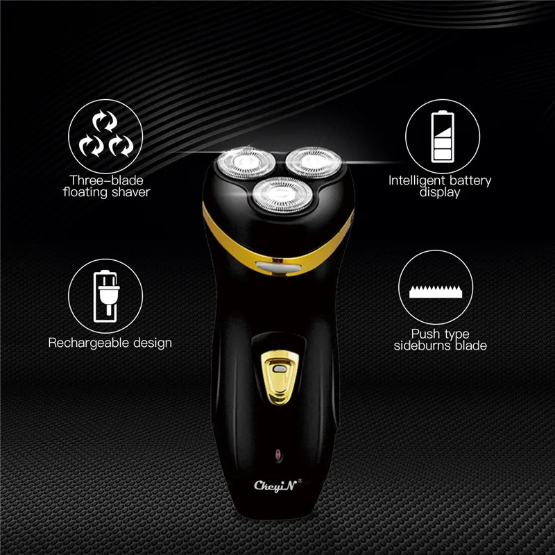

CkeyiN 3 Blades Electric Razor electric shavers for Men Rechargeable Electric Shaver Portable Electric Beard Sideburn Trimmer