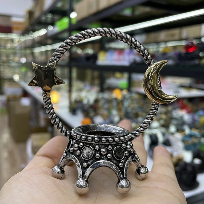 Новинка 2021 держатель для хрустального шара звезда луна корона металлическая