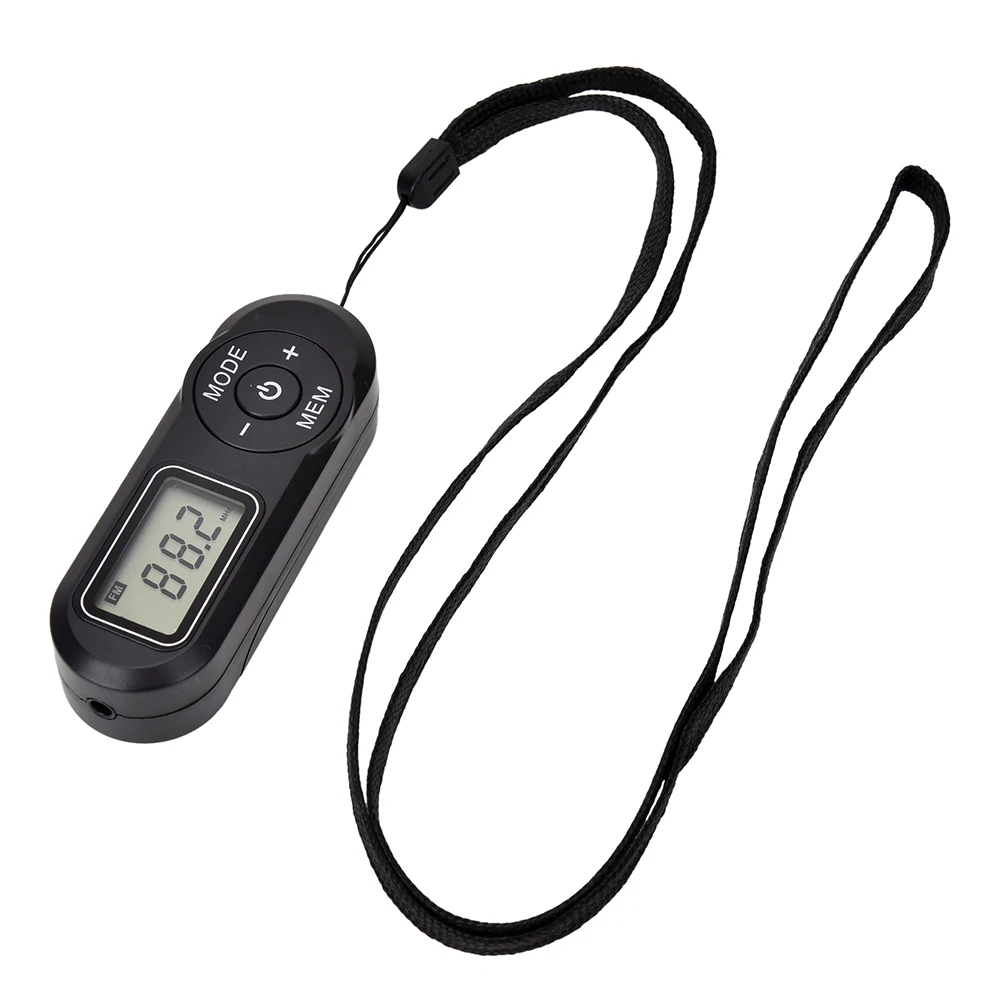 Digital Pocket FM Radio FM:64-108MHz Portable Receiver with LCD Display Neck Lanyard 3.5mm Headphone | Электроника