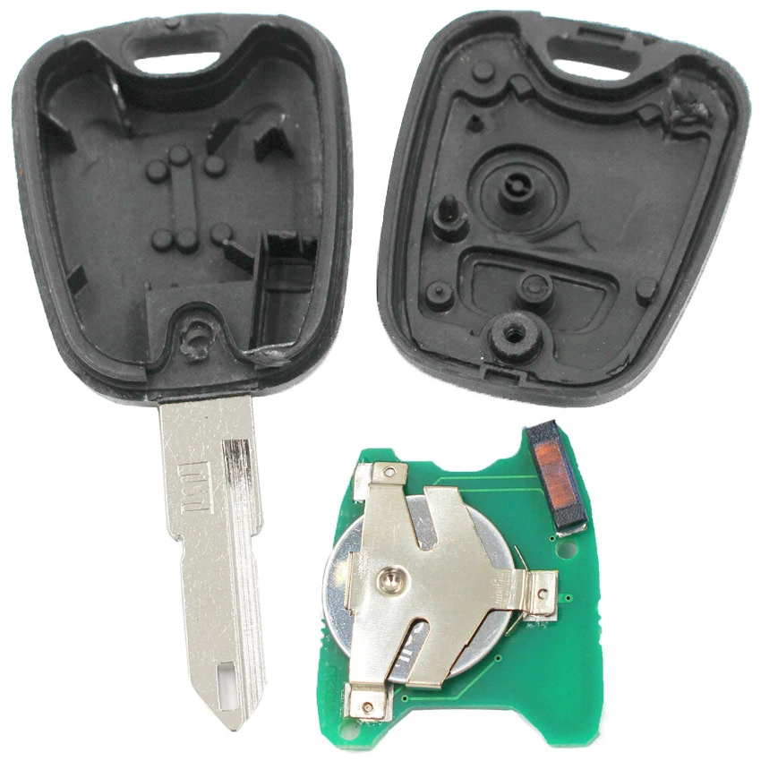 Транспондер дистанционного ключа Fob 2 кнопки 433 МГц с чипом ID46 + Uncut Blade для Peugeot