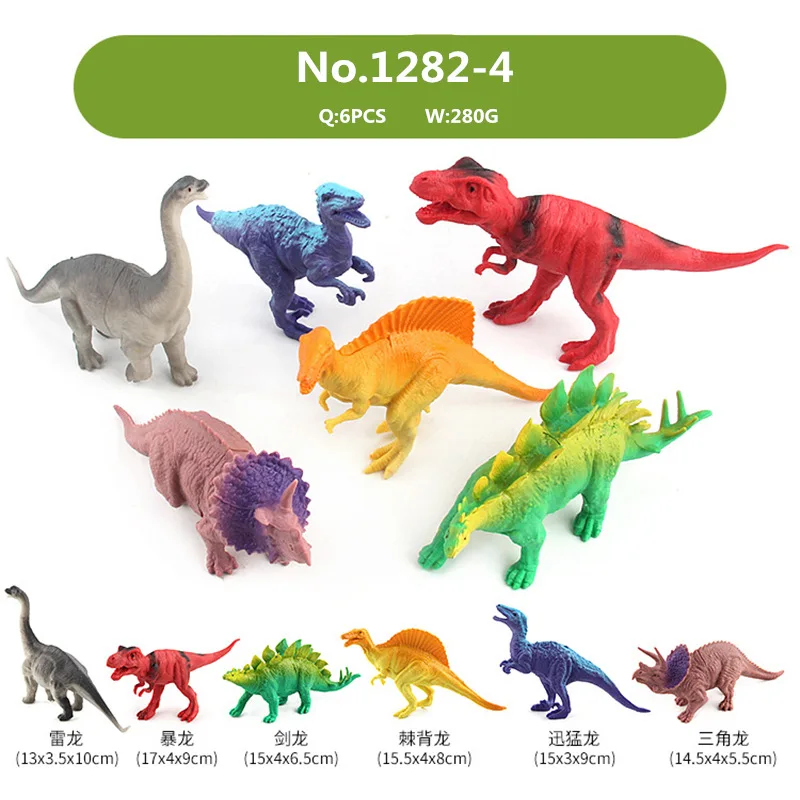 Большой Giganotosaurus динозавр Юрского периода Моделирование игрушка модель мягкая ПВХ пластик ручная роспись игрушки животных для детей Рождественский подарок