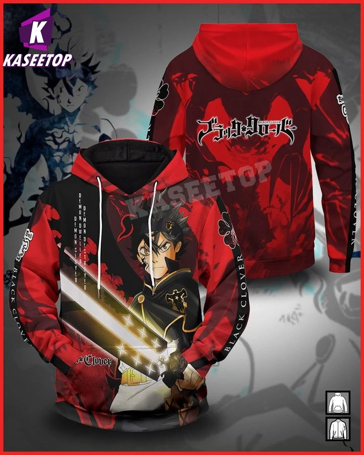 

Anime Black Clover 3D Printed Hoodies Men Zip Hoodies Brand Sweatshirts Boy Jackets Pullover Tracksuits Animal Streetwear Coat