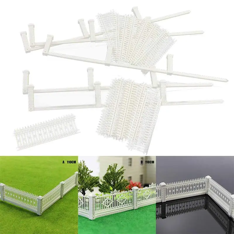 

DIY забор настенная модель садовая изгородь ограда забор для песочных столов поезд железная дорога Строительная игрушка модель аксессуары ...