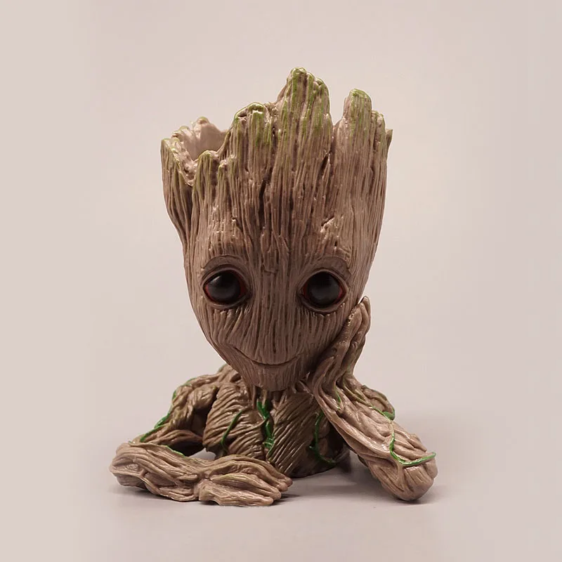 

Groot Flower Pot Tree Man Pen Holder Model Toy Table Decoration Figure Gifts