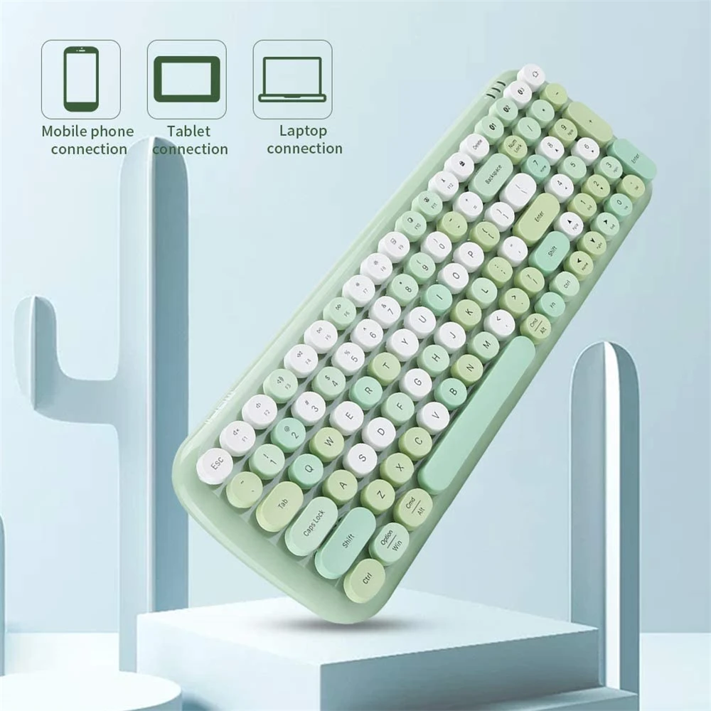 Клавиатура компьютерная беспроводная совместимая с Bluetooth 5 1 эргономичная |