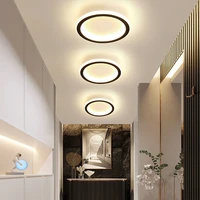 modern simplicity round aisle led lamp for indoor corridor loft home foyer ceiling lights lighting kitchen fixtures white lustre