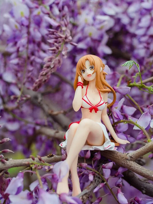 

4PCS/Set Anime Sword Art Online Yuuki Asuna Kirigaya Kazuto PVC Action Swimming Wear Figure Collection Model Doll Toys