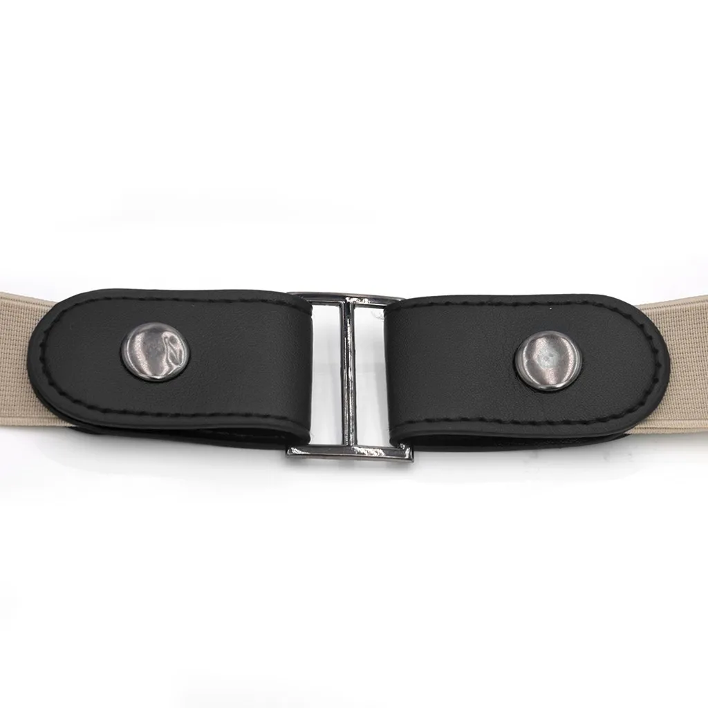 

2pc Belts For Women Buckle-free Waist Jeans Pants No Buckle Stretch Elastic Waist Belt For Men Invisible Belt Unisex Accessories