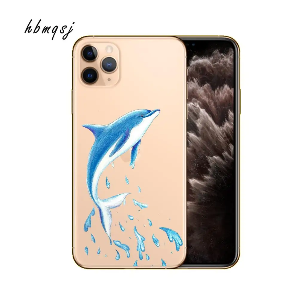 Cartoon phone case for iphone 6 6s 7 8 plus x xs xr 11 pro max funda silicone soft tpu wave original coque cover |