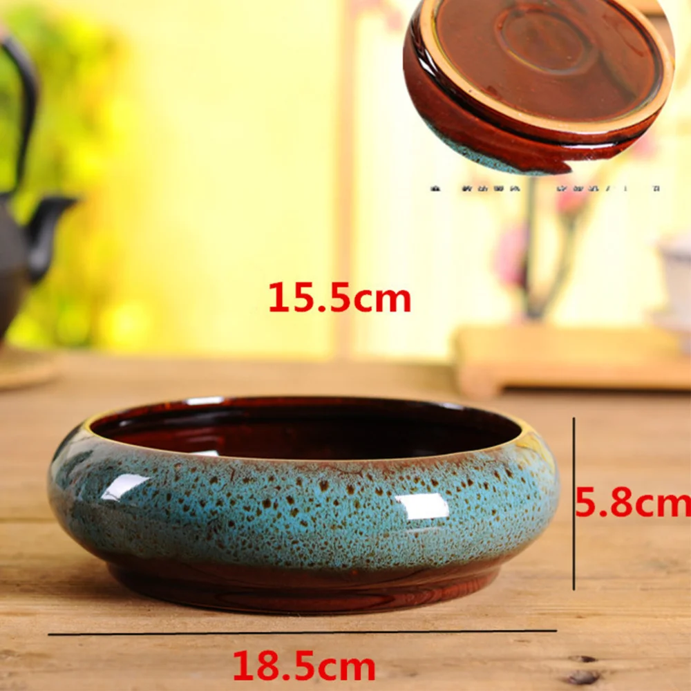 

1pc Hydroponic Plants Pot Ceramic Flower Pot Creative Succulent Daffodil Gardening Pot Plant Pot (Random Color)