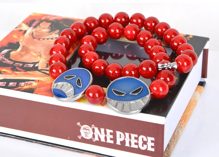 Аниме One Piece Portgas D Ace Luffy модные ювелирные изделия Чокер бусины ожерелье в коробке