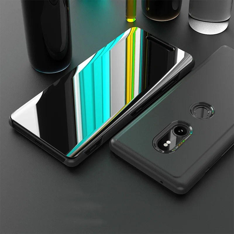 Clear view standing Cover For Samsung Galaxy S10e s10 e cover for samsung S10 lite galaxy 11 Plus Flip Smart Mirror case | Мобильные