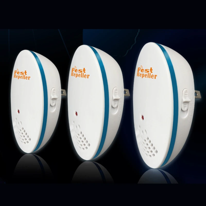 

Electronic Quiet Pest Control Ultrasonic Repellent Repels Mouse Spiders Roaches Ants Snakes Rodents Bats 3 Pack US Plug