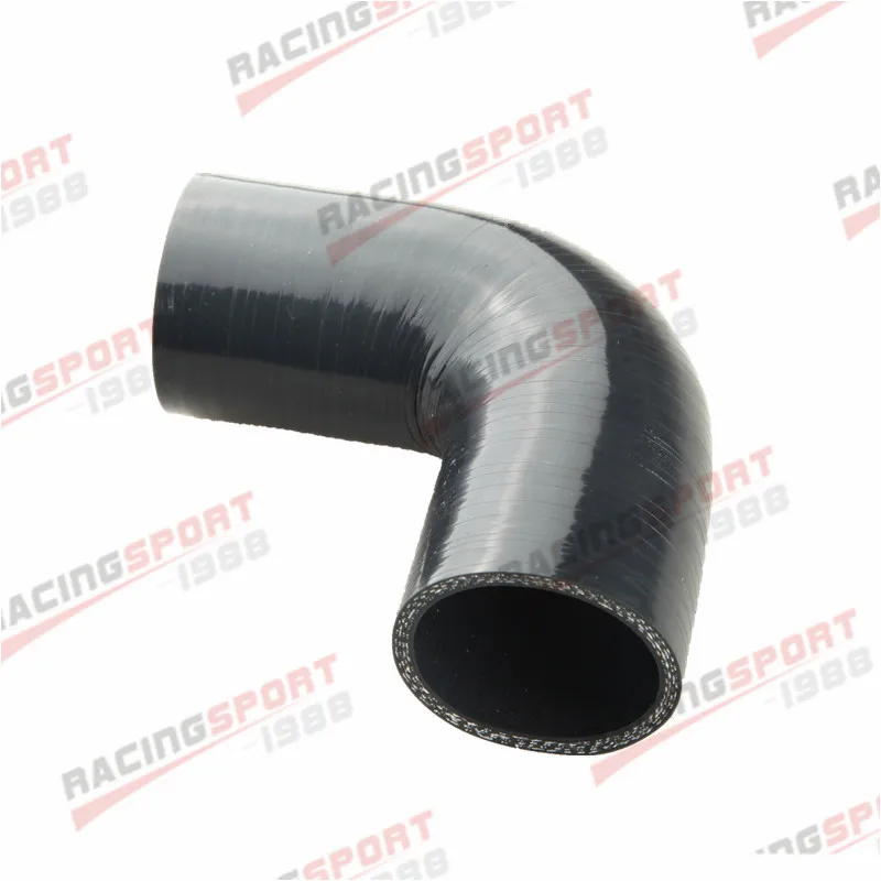 

New 3" To 3" 4 Ply 90 Degree 119/119mm Turbo Silicone Coupler Hose Pipe Black/Blue/Red