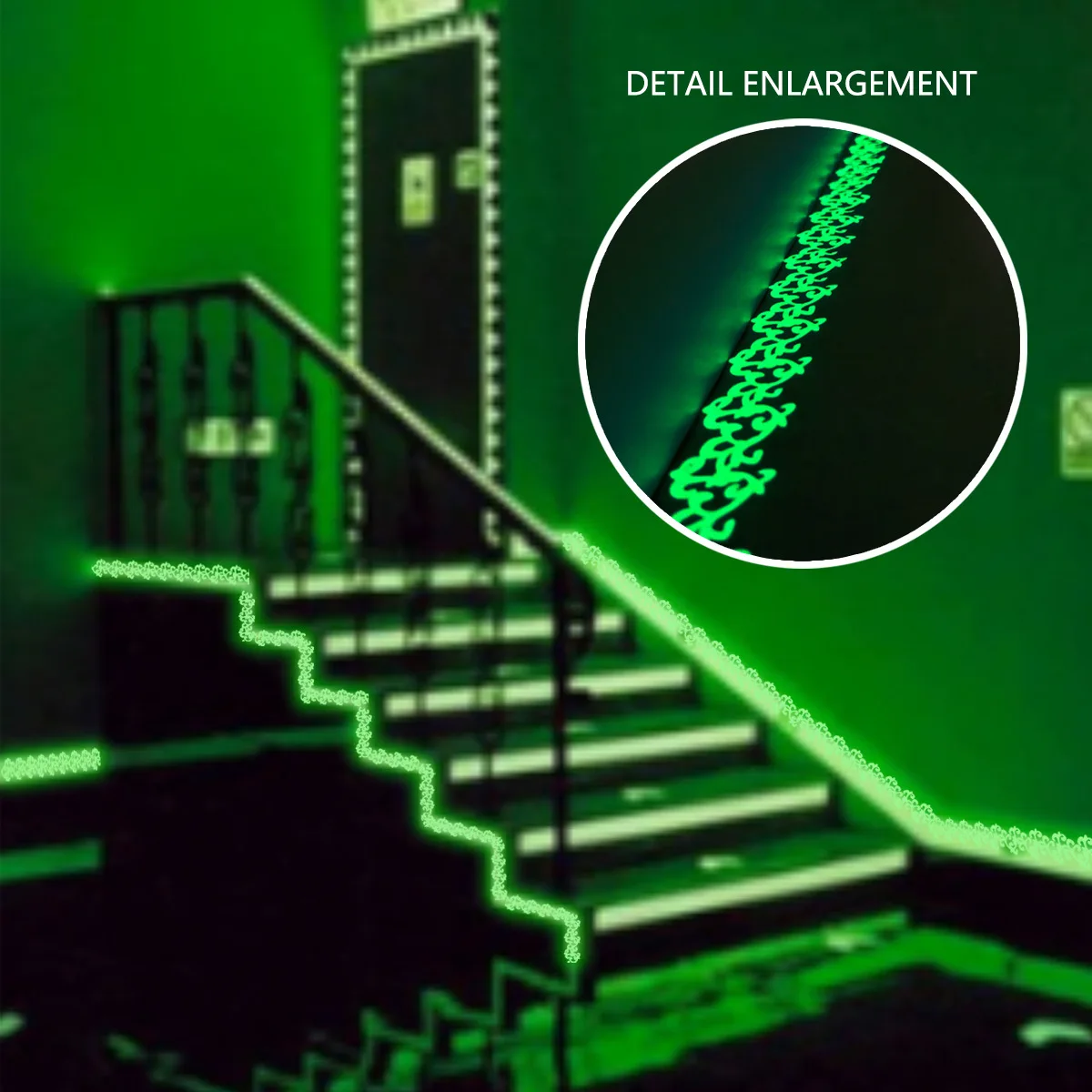 

Glow In The Dark Stickers Mirror Window Stickers Home Doors Stairs Decorative Wall Stickers Room Ambiance Light