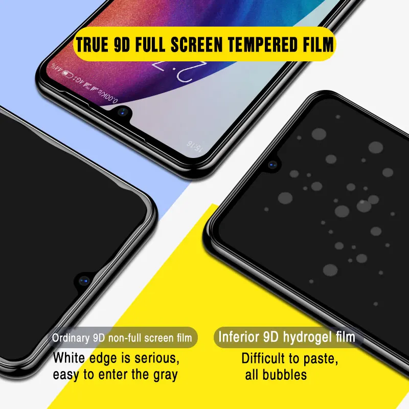 Закаленное стекло 9D для Xiaomi Redmi Note 8 7 6 Pro 8A 7A 6A защита экрана с полным покрытием