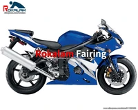 aftermarket fairing kit for yamaha r6 yzfr6 2005 yzf600 05 blue white sport motorcycle abs cowl injection molding