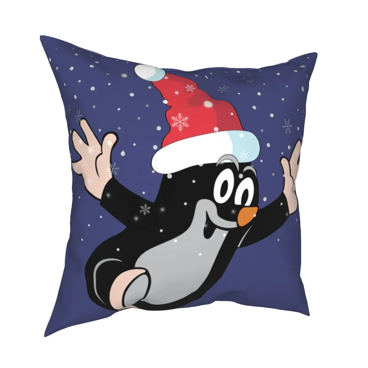 Merry Christmas Mole Pillowcover Home Decorative Cushion Cover Throw Pillow for Car Polyester Double-sided Printing Unique